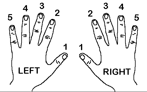 Finger-numbers  Read Music Method
